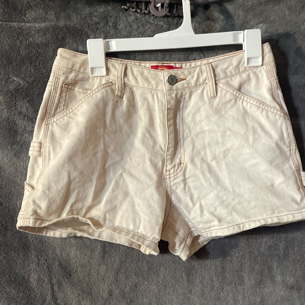 Dickies Cream Cargo Shorts Lightweight Summer Style